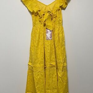 Band of Gypsie Yellow Maxi Dress